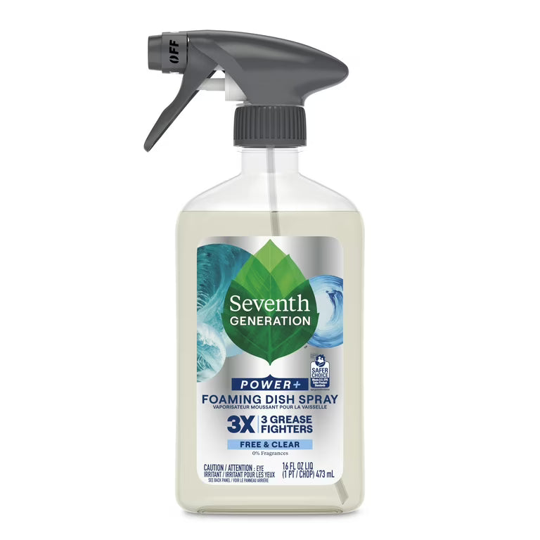 Seventh Generation Power+ Free & Clear Foaming Dish Spray