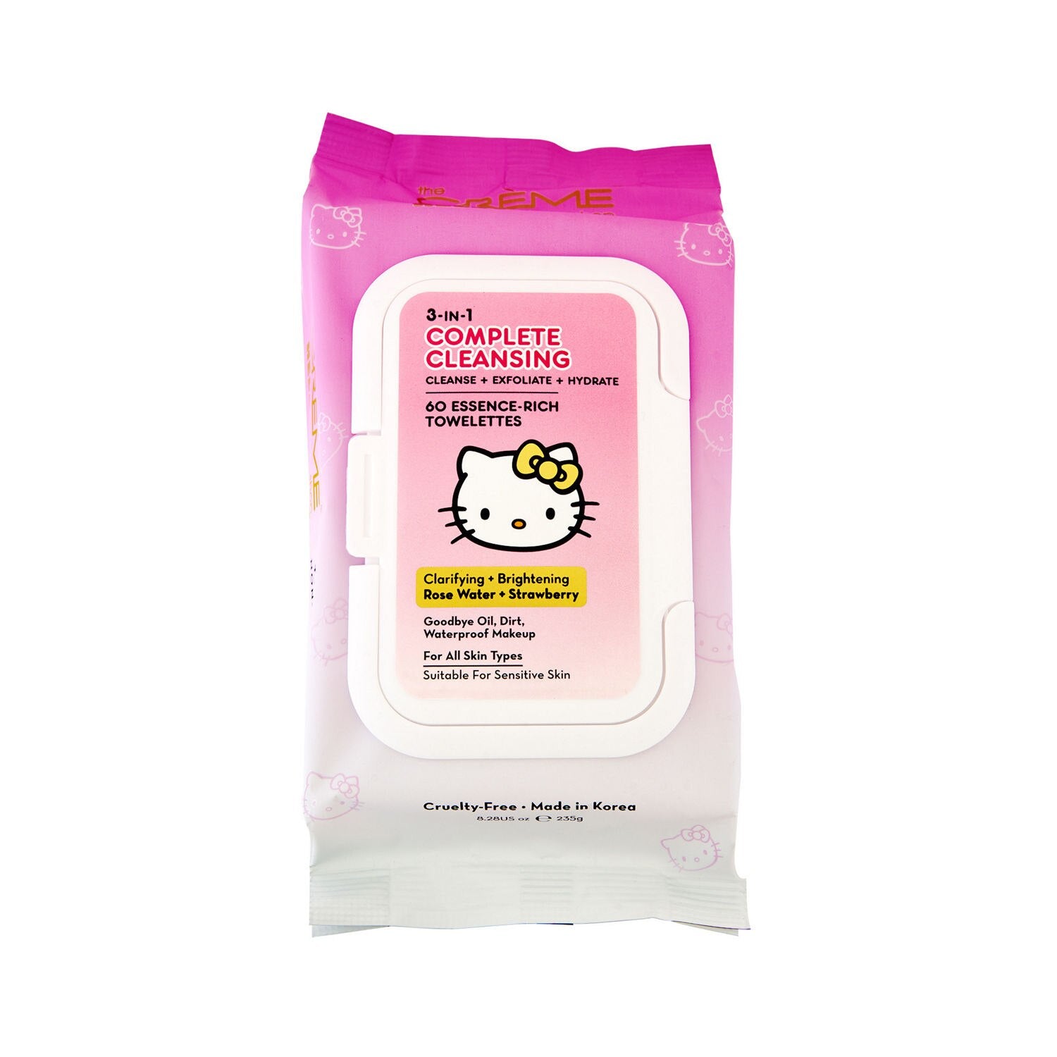 The Crème Shop Hello Kitty 3-in-1 Complete Cleansing Facial Towelettes