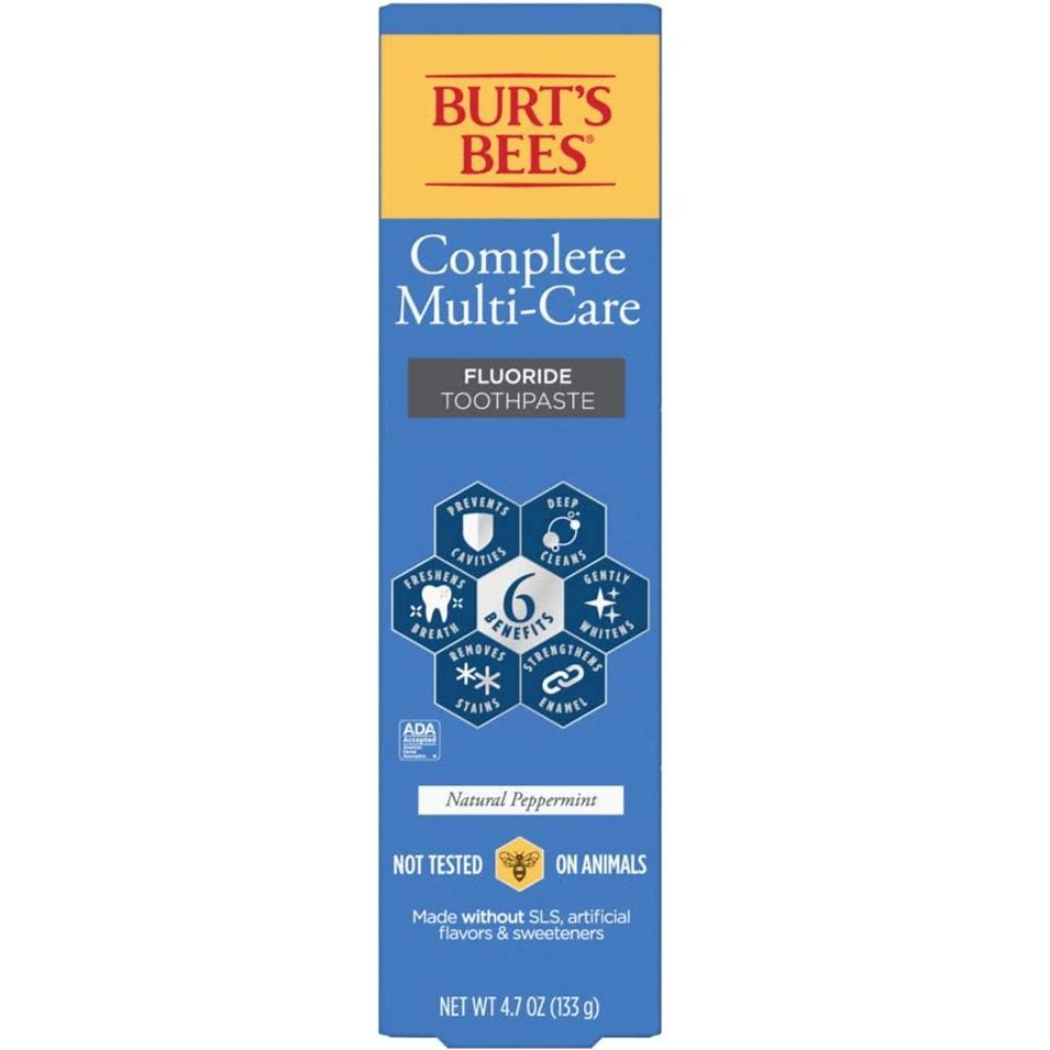 Burt's Bees® Complete Multi-Care Fluoride Toothpaste 4.7 Oz