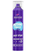 Aussie Instant Freeze Hair Spray for Curly Hair, Straight Hair, and Wavy Hair