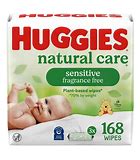 Huggies Natural Care Sensitive Baby Wipes, Unscented, 3 Pack