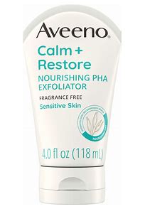Aveeno Calm + Restore Nourishing PHA Facial Exfoliator Daily for Sensitive Skin