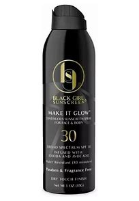 Black Girl Sunscreen Make It Glow Sunscreen Spray - SPF 30 - 3oz